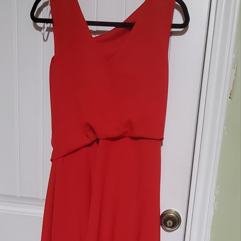 Donna Ricco Red Dress Size 10 - Picture 5 of 5